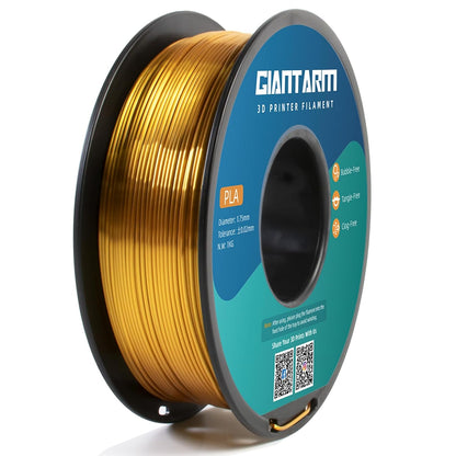 3D Printer Filament, Silk Gold Pla Filament, 1Kg(2.2Lbs) Spool, 1.75Mm Dimension Accuracy +/- 0.03Mm, 3D Printing Filament