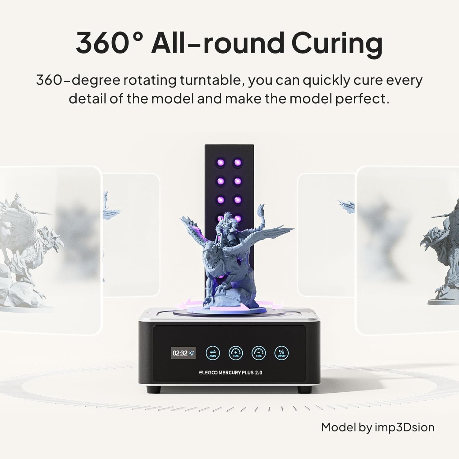 Mercury plus 2.0 Wash and Cure Station V2 for Mars Photon S Photon Mono LCD SLA DLP 3D Printer Models