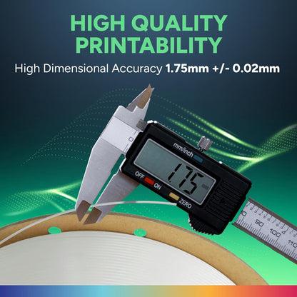 TPU Filament 1.75Mm Flexible Roll, 95A Soft 3D Printer Filament, 1Kg Spool (2.2 Lbs), Fit Most FDM Printer (TPU White)