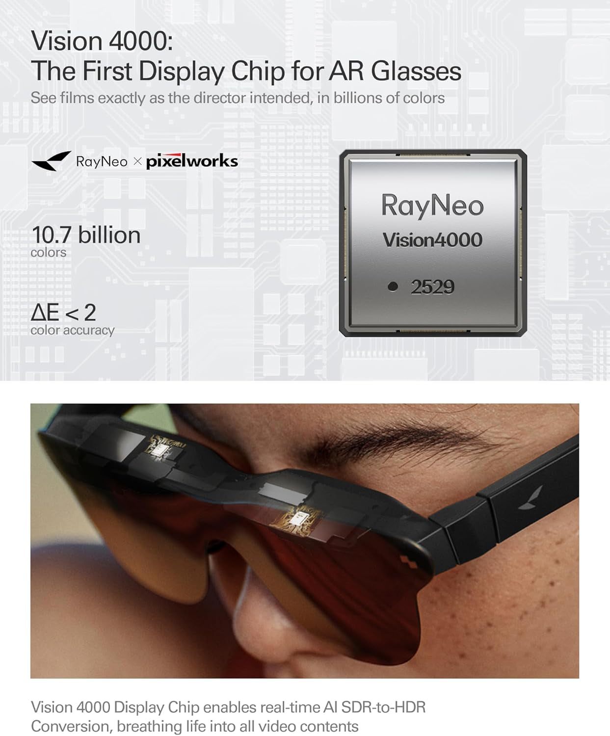 Air 4 Pro AR/XR Glasses - 201" HDR10 Video Display, Vision 4000 Chip, Audio by Bang & Olufsen, 3D Movies & Gaming Smart Glasses for Iphone 17,16,15/Android/Switch 2/Mac/Ps4/5-4 Pro