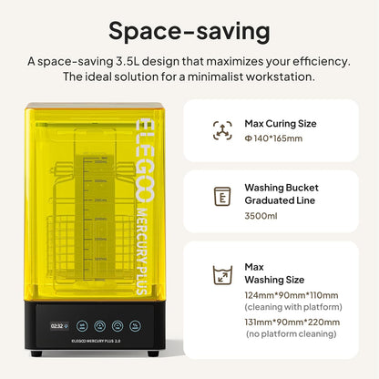Mercury plus 2.0 Wash and Cure Station V2 for Mars Photon S Photon Mono LCD SLA DLP 3D Printer Models