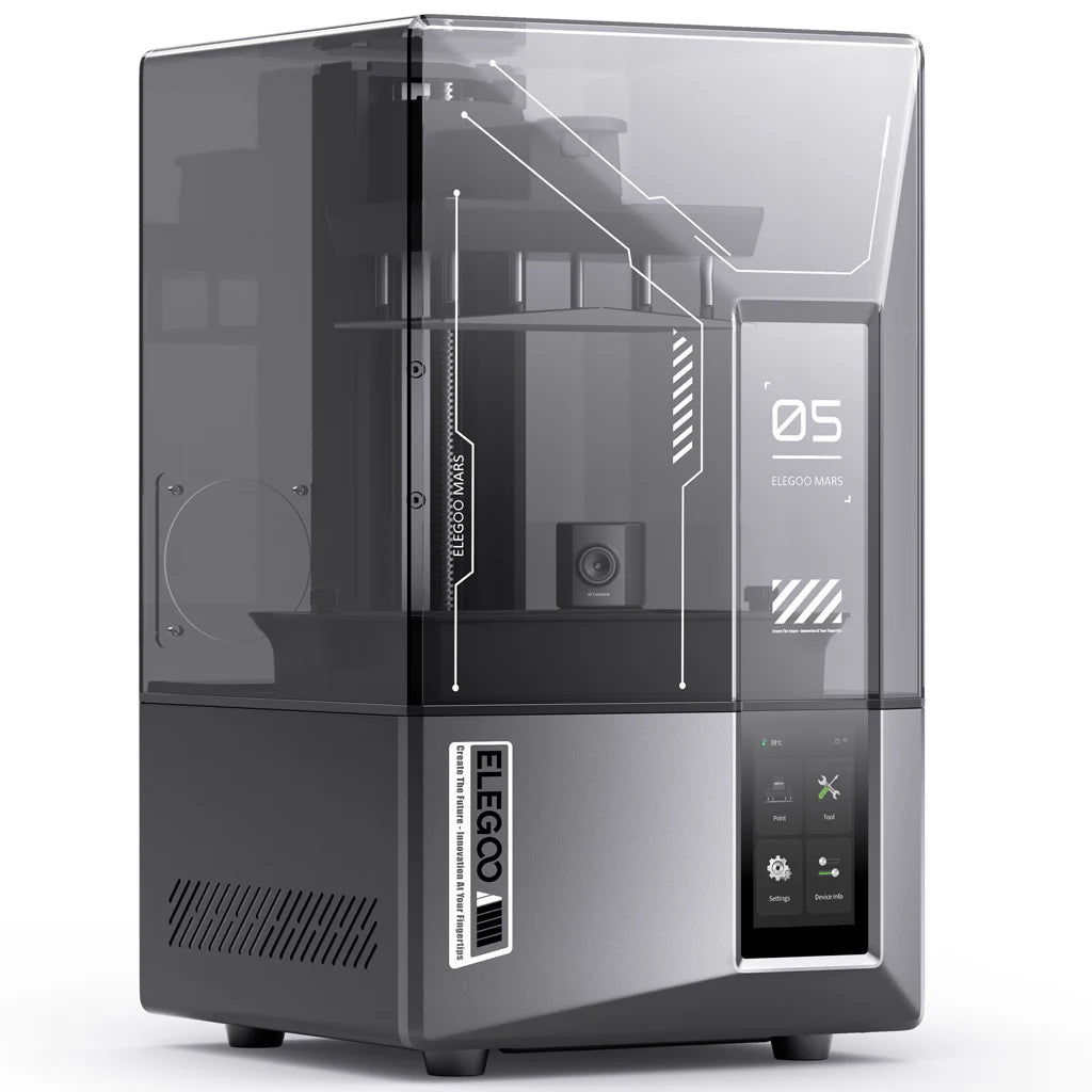 ELEGOO Mars 5 Ultra Resin 3D Printer, 9K Mono LCD, 150mm/h High Speed, AI Camera, Auto Leveling, Wi-Fi, 153.36x77.76x165mm Build Volume